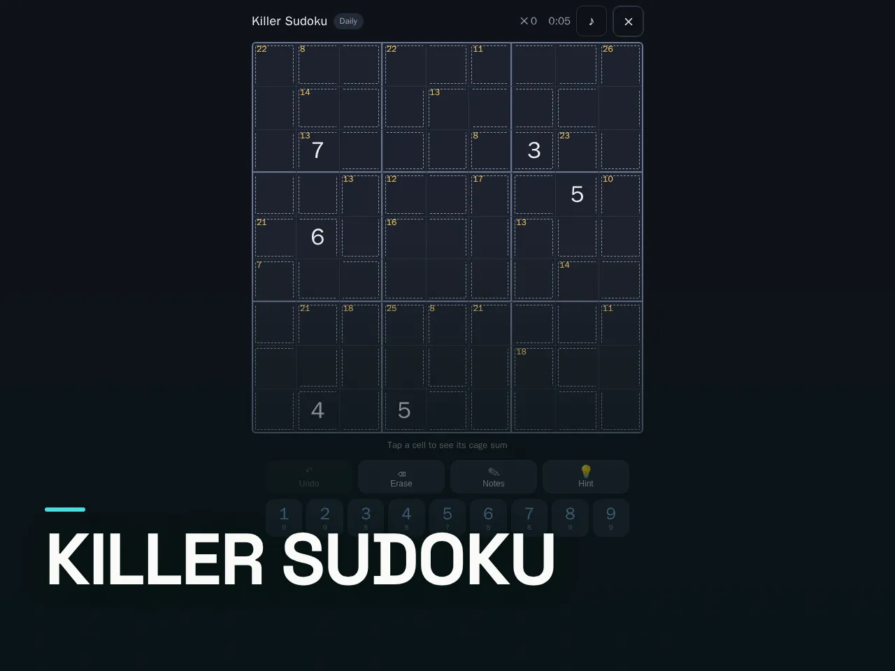 Screenshot of Killer Sudoku